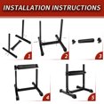 thumbnail image 4 of Support Bulgare Réglable à 11 Niveaux pour Squats Fendus, Rouleau Rembourré pour Squats à une Jambe, Machine d'Entraînement Spécialisée pour le Bas du Corps pour Squats Fendus et Fentes de Jambe, Équipement d'Entraînement de Force pour Gym à Domicile, 4 of 7