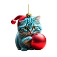 thumbnail image 4 of Christmas Cat Decoration 2023 Decorative Bag Holiday Christmas Tree Pendants E, 4 of 9