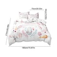 thumbnail image 3 of Deeceymbur Queen Size 3 Piece Easter Duvet Cover Set Bunny Rabbit Egg Print with Pillowcases Soft Home Textiles, 3 of 6