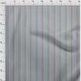 thumbnail image 2 of oneOone Cotton Poplin Fabric Multicolor Stripe Decor Fabric Printed BTY 42 Inch Wide, 2 of 3