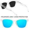 thumbnail image 4 of Joopin Lunettes de Soleil Carrées Unisexes Polarisées, Bleu, 4 of 7