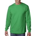 thumbnail image 2 of Gildan Adult L/S T-Shirt in Irish Green - Large, 2 of 7