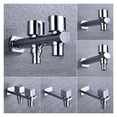 thumbnail image 3 of 2 Water Outlet Washing Machine Faucet Tap, Double Spout Garden Outdoor Water Tap Chrome Plated ,Versatile Features, 3 of 5