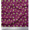 thumbnail image 1 of Soimoi Velvet Fabric Leaves,Watermelon & Rabbit Kids Print Fabric by The Yard 58 Inch Wide, 1 of 3