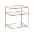 thumbnail image 1 of SEI Furniture Knox Glass Side Table in Metallic Gold, 1 of 5