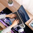 thumbnail image 4 of Large Mouse Pad 31.4 x 15.7inches 3mm XXL Extended Gaming Mouse Pad Mat with Non-Slip Base Stitched Mousepad for Computer,Office,Keyboard and Laptop-Purple Night，Waterproof Desk Mat, 4 of 5