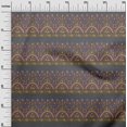 thumbnail image 2 of oneOone Cotton Silk Fabric Leaves & Floral Block Print Fabric BTY 42 Inch Wide, 2 of 4
