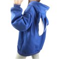 thumbnail image 4 of Rbaofujie Chandails pour Femmes Mode Chandails à Manches Longues pour Femmes Lettres à Capuche pour Dames Chandail à Capuche Hauts Blouse Bleu Chandails à Capuche pour Femmes, 4 of 6