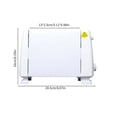 thumbnail image 3 of Toaster Stainless Steel,Stainless Steel Tray Retro Toaster 2 with 6 Functions Stainless Steel Features Removable Crumb Tray under Base Cord Storage White Stainless Steel Cleaner, 3 of 7