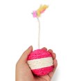 thumbnail image 4 of 2PCS Cat Sisal Ball Bite-resistant Fake Feather Cat Toy Kitten Ball Toy, 4 of 10