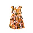 thumbnail image 1 of Kcodviy Filles Tout-Petits Enfants Col Rond Filles Robes de Noël Taille 8 Col Été Sans Manches Robe d'Été avec Robe Décontractée Plage Imprimés Floraux Grandes Filles Robe de Tennis Robe de Fête, 1 of 3