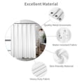 thumbnail image 4 of Extra Long Waffle Weave Shower Curtain – 72x96 Inch, Water-Resistant, Machine Washable Polyester, Hotel Quality, Includes Hooks – Elegant Bathroom Decor, Color: System default_33, 4 of 7