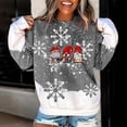 thumbnail image 1 of EGNMCR Chandail de Noël pour Femmes, Hiver, Col Rond, Imprimé de Noël, Manches Longues, Hauts Imprimés, Blouse Régulière, 1 of 5