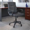 thumbnail image 3 of Chaise de bureau de direction Accord de Bush Business Furniture en vinyle noir, 3 of 6