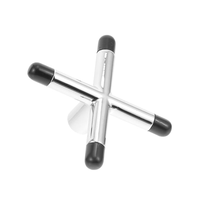 Support de Queue de Billard pour Rangement en Métal Argenté en Forme de Croix avec Meilleure Stabilité