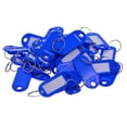 thumbnail image 3 of veasfak 150pcs Key Rings Tags Keychain Name Tags Keys Holder Information Accessories Green and Black and Dark Blue, 3 of 9