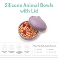 thumbnail image 3 of Melii Silicone Bowl with Lid-  for Infants and Toddlers - Cat - 8 oz / 350 ml, 3 of 5