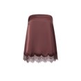 thumbnail image 1 of Argulvti Women Lace Hem Tube Tops Summer Strapless Solid Color Bandeau Tops Loose Fit Shirts, 1 of 9