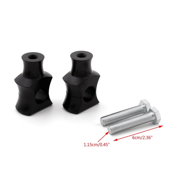 Black Universel 7/8" 22mm Barre Pince Élévateurs Conique Guidon Dirt Bike ATV Quad
