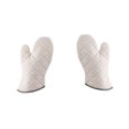 thumbnail image 1 of 2 Pcs Gants en Coton Blanc Résistant à la Chaleur pour Cuisine Four Outils de Cuisson pour Maison Restaurant (Taille Moyenne), 1 of 9