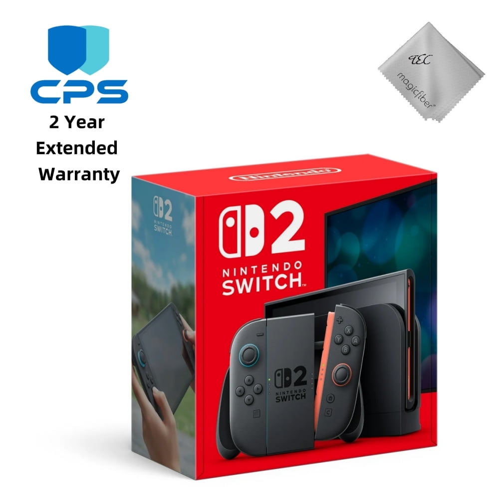 NEW TEC Nintendo Switch 2 Console + 2-Year CPS Extended Warranty