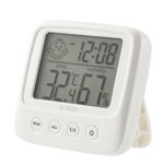 Thermomètre d'affichage numérique pour usage domestique Compact White ABS Matériel facile à tenir ou à accrocher 7.8 1 cm