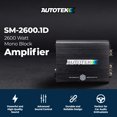 thumbnail image 2 of Autotek Street Machine 2600 Watt Monoblock Car Audio Amplifier with Bass Knob, Equalizer, 2 of 10
