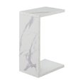 thumbnail image 1 of Convenience Concepts Northfield Admiral C End Table, Faux White Marble, 1 of 2