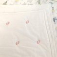 thumbnail image 2 of Effe Bebe Footprint Baby/Toddler Cotton Quilt (Light Pink) 36”x50”, 2 of 5