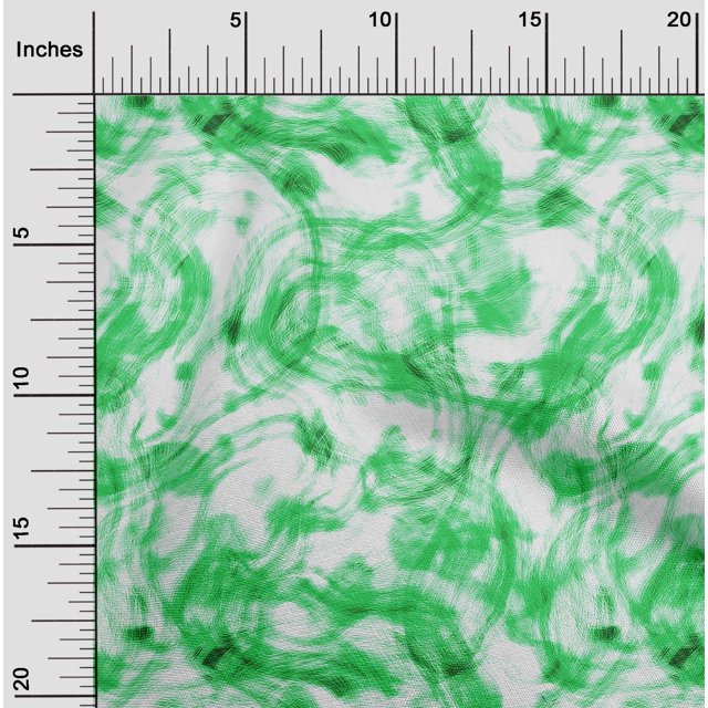 oneOone Georgette Viscose Green Fabric Florals Craft Projects Decor Fabric Printed By The Yard 42 Inch Wide