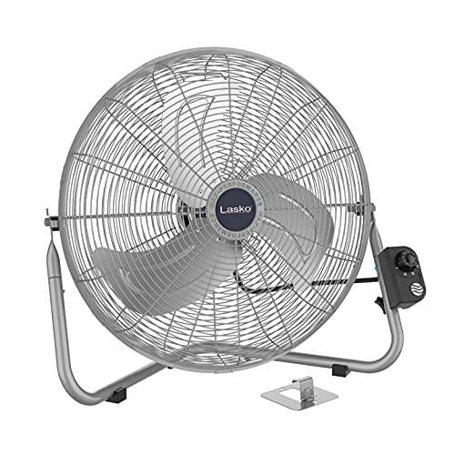 lasko 20? high velocity quickmount, easily converts from a floor wall fan, silver 2265qm