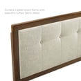 thumbnail image 4 of Draper Tufted Full Fabric and Wood Headboard - Walnut Beige, 4 of 4