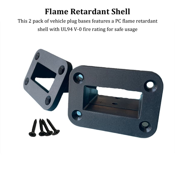 Becaristey Insulated Flame Retardant Fire Rating UL94 V-0 Panel Connector Fire Rating UL94 V-0 Safe Red pair