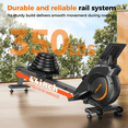 thumbnail image 3 of Yosuda Magnetic Rowing Machine 350 lbs Weight Capacity - Foldable Rower for Home Use with Bluetooth, App Supported, Tablet Holder and Comfortable Seat Cushion, Easy Vertical Storage, 3 of 8