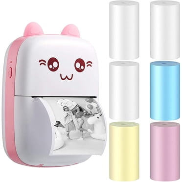 Mini Printer - Bluetooth Inkless Instant Photo Printer, Small Thermal Pocket Sticker Printer