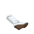 thumbnail image 5 of Bottes Mode pour Femmes à Fermeture Éclair Hauteur Genou, Talon Compensé Décontracté, Chaussures d'Hiver ( Blanc, 6), 5 of 5