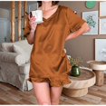 thumbnail image 2 of Ensembles de Pyjama pour Femmes 2 Pcs Shorts Décontractés Amples pour Femmes Ensemble de Vêtements de Maison Pyjamas, 2 of 7