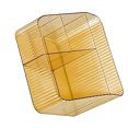 thumbnail image 3 of 4 Grids Trapezoidal Desktop Storage Box, Makeup Organizer, PP Plastic Clear Case for Cosmetics, Remote Controls, Skincare Products, Stationery with Multiple Usages, 3 of 8