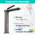 thumbnail image 4 of Aquaterior Single Handle Bathroom Vessel Sink Faucet Rv Lavatory Vanity Sink Mixer Tap Grey (CUPC NSF CEC), 4 of 10