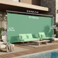 thumbnail image 3 of Outsunny Retractable Side Awning, 165" x 73" Outdoor Privacy Screen, Grey, 3 of 10