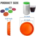 thumbnail image 3 of Oleegame 1PC Kids Snack Boxes For School Silicone Can Lids Reusable Silicone Can Covers And Stopper Covers With Leak Proof Sealing Fits Standard Cans Red, 3 of 8