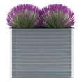 thumbnail image 1 of vidaXL Garden Raised Bed Galvanised Steel 100x40x77 cm Grey, 1 of 4