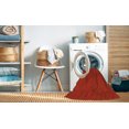 thumbnail image 2 of Ahgly Company Tapis d'Intérieur Lavables en Machine, Carrés Transitionnels Rouge Écarlate, Carrés de 4', 2 of 7