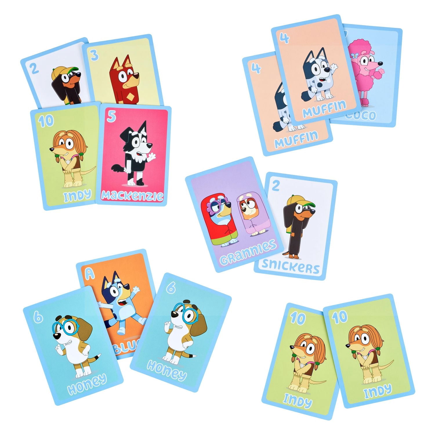 Coffret de jeux de cartes Bluey 5 en 1