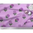thumbnail image 3 of Soimoi Polyester Crepe Fabric Leaves & Floral Block Decor Fabric Printed Yard 52 Inch Wide, 3 of 3