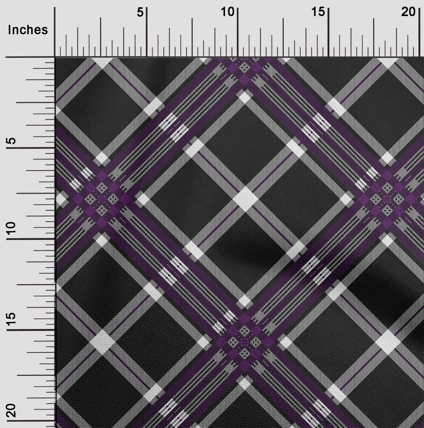 oneOone Viscose Chiffon Fabric Tartan Check Fabric Prints By Yard 42 Inch Wide
