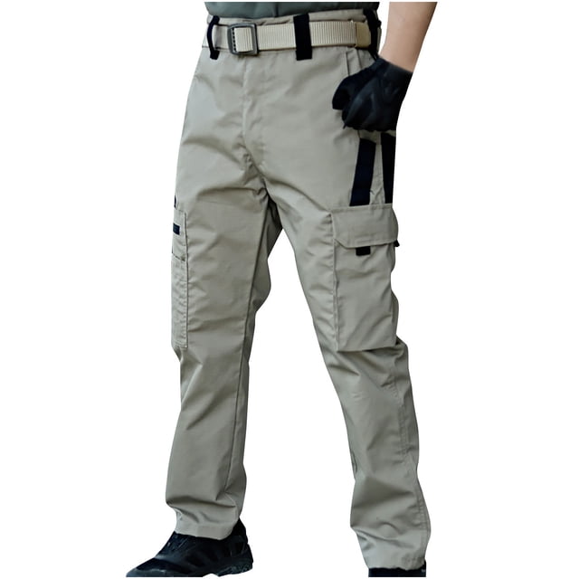 Amzcrzy Pantalons pour Hommes Pantalons pour Hommes Poche Imperméable Pantalons de Randonnée Cargo Pantalons de Pêche Militaires Pantalons Cargo pour Hommes Pantalons pour Hommes Vêtements pour Hommes Pantalons pour Hommes