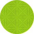 thumbnail image 1 of Ahgly Company Tapis Rond Lavable en Machine Intérieur Transitionnel Aloe Vera Vert, 6 Pieds Rond, 1 of 7