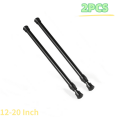 thumbnail image 1 of HLONK 2 Pack Curtain Rod Adjustable 12-20 Inches，5/8” Diameter， White，Small Short Expandable Spring Loaded Tension Rods For Window  Bathroom  Cupboard Kitchen, 1 of 7