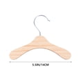 thumbnail image 2 of Miangastore 10pcs Wooden Pet Apparel Hangers Dog Clothing Hanging Rack (Silver, Wood Color), 2 of 8